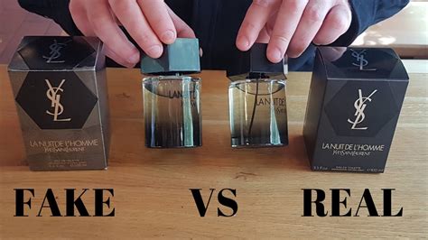 ysl l'homme real vs fake